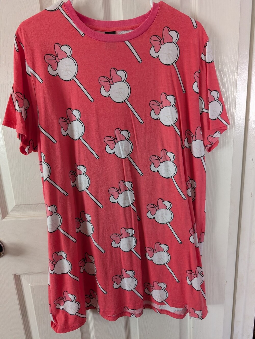 2XL - Cakeworthy Pink Minnie Mouse Lollipop Graphic Dress Tee